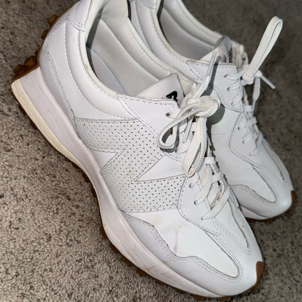 New balance 327 white leather sneakers